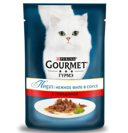 Влажный корм Gourmet Перл Нежное филе для кошек