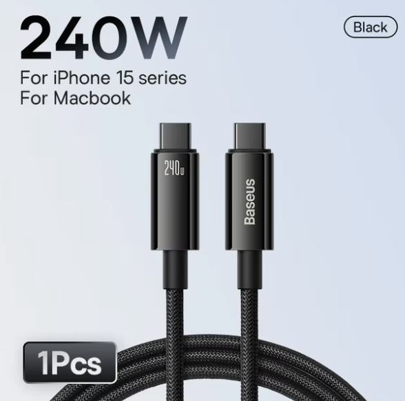 Baseus 240 Вт USB C кабель